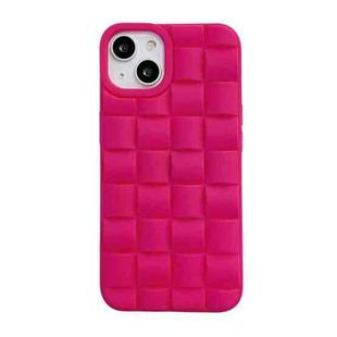 For iPhone 13 Pro Weave Texture TPU Phone Case (Rose Red)