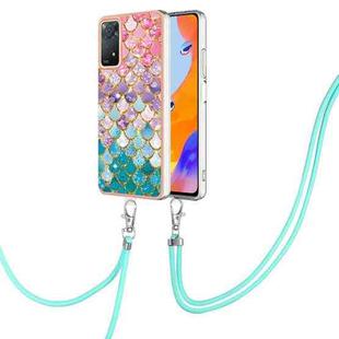 For Xiaomi Redmi Note 11 Pro 5G / 4G Global Electroplating IMD TPU Phone Case with Lanyard(Colorful Scales)