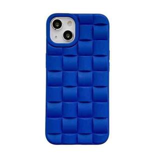 For iPhone 13 Weave Texture Skin Feel TPU Phone Case(Blue)
