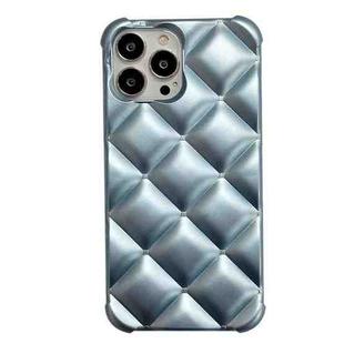 For iPhone 11 Pro Max Elegant Rhombic Texture TPU Phone Case (Sierra Blue)