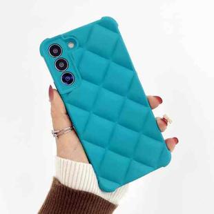 For Samsung Galaxy S22+ 5G Elegant Rhombic Texture TPU Phone Case(Blue-green)