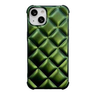 For iPhone 13 Rhombic Texture Chameleon TPU Phone Case(Green)