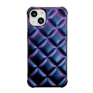 For iPhone 12 Pro Max Rhombic Texture Chameleon TPU Phone Case(Purple)