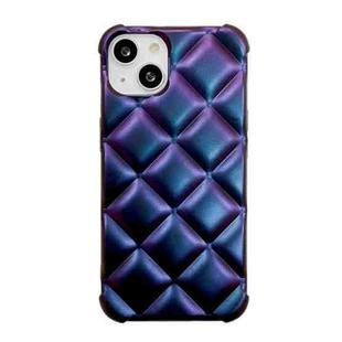 For iPhone 11 Rhombic Texture Chameleon TPU Phone Case (Purple)