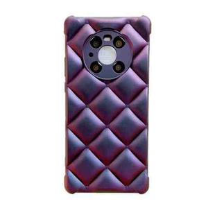 For Huawei Mate 40 Pro Rhombic Texture Chameleon TPU Phone Case(Purple)