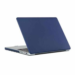 Dot Texture Double Sided Tanned Laptop Case For MacBook Pro 14.2 inch A2442 2021(Blue)