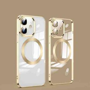 For iPhone 12 mini MagSafe Magnetic Electroplated Phone Case (Gold)