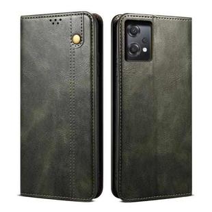 For OnePlus Nord CE 2 Lite 5G Oil Wax Crazy Horse Texture Leather Phone Case(Green)