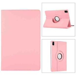 For Realme Pad Mini 360 Degree Rotation Litchi Texture Tablet Leather Case(Pink)