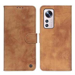 For Xiaomi 12 Lite Antelope Texture Magnetic Buckle Leather Phone Case(Brown)