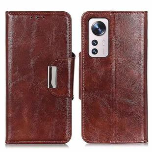 For Xiaomi 12 Lite Crazy Horse Texture Magnetic Flip Leather Phone Case with 6-Card Slots(Brown)