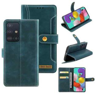 For Samsung Galaxy A51 4G Case Craft Multifunctional Horizontal Flip Leather Phone Case(Green)