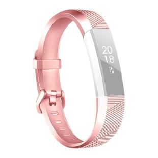 For Fitbit Alta / Alta HR Metal-color Watch Band Belt Buckle Watch Band(Rose Gold)