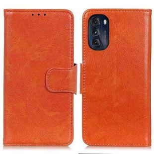 For Motorola Moto G 5G 2022 Nappa Texture Leather Phone Case(Orange)