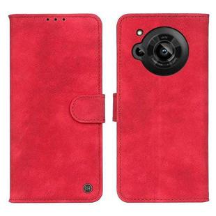 For Sharp Aquos R7 Antelope Texture Magnetic Buckle Leather Phone Case(Red)