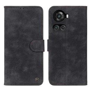 For OnePlus Ace / 10R Antelope Texture Magnetic Buckle Leather Phone Case(Black)