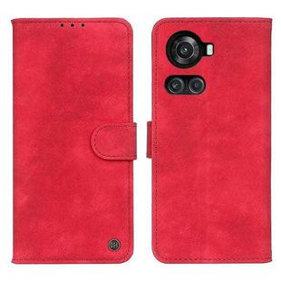 For OnePlus Ace / 10R Antelope Texture Magnetic Buckle Leather Phone Case(Red)