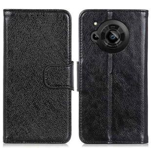 For Sharp Aquos R7 Nappa Texture Horizontal Flip Leather Phone Case(Black)