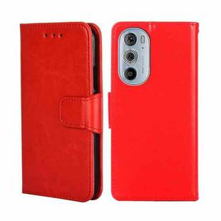 For Motorola Edge+ 2022/Edge 30 Pro Crystal Texture Leather Phone Case(Red)