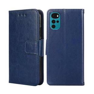 For Motorola Moto G22 Crystal Texture Leather Phone Case(Blue)