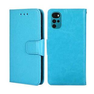 For Motorola Moto G22 Crystal Texture Leather Phone Case(Sky Blue)