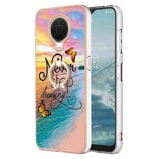For Nokia G20 / G10 Electroplating IMD TPU Phone Case with Ring(Dream Butterfly)