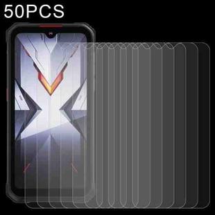 50 PCS 0.26mm 9H 2.5D Tempered Glass Film For Hotwav Cyber 9 Pro