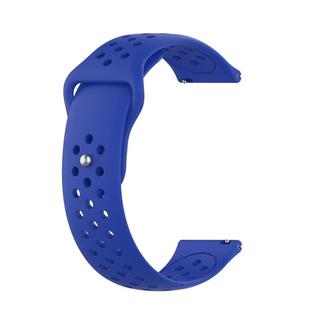 For Huami Amazfit Youth Edition Silicone Breathable Watch Band(Sapphire)