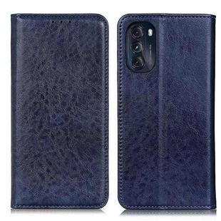 For Motorola Moto G 5G 2022 Magnetic Crazy Horse Texture Horizontal Flip Leather Phone Case(Blue)