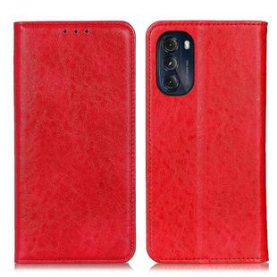 For Motorola Moto G 5G 2022 Magnetic Crazy Horse Texture Horizontal Flip Leather Phone Case(Red)