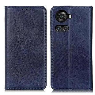 For OnePlus ACE/10R Magnetic Crazy Horse Texture Horizontal Flip Leather Phone Case(Blue)