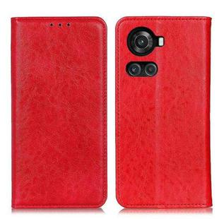 For OnePlus ACE/10R Magnetic Crazy Horse Texture Horizontal Flip Leather Phone Case(Red)