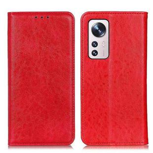 For Xiaomi 12 Lite Magnetic Crazy Horse Texture Horizontal Flip Leather Phone Case(Red)