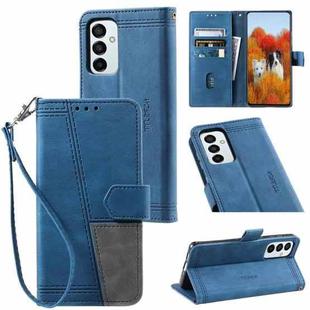 For Samsung Galaxy F23 / M23 Splicing Leather Phone Case(Blue)