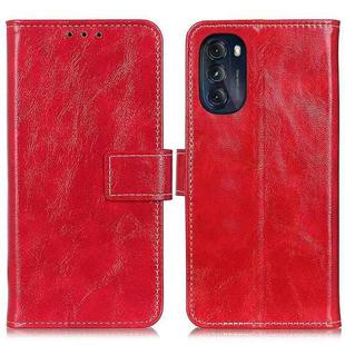 For Motorola Moto G 5G 2022 Retro Crazy Horse Texture Horizontal Flip Leather Phone Case(Red)