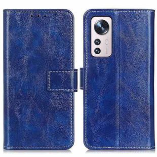 For Xiaomi 12 Lite Retro Crazy Horse Texture Horizontal Flip Leather Phone Case(Blue)