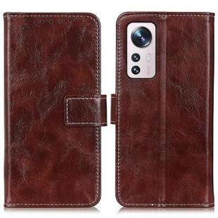 For Xiaomi 12 Lite Retro Crazy Horse Texture Horizontal Flip Leather Phone Case(Brown)