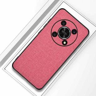 For Honor X30 5G hockproof Cloth Texture PC + TPU Phone Case(Pink)