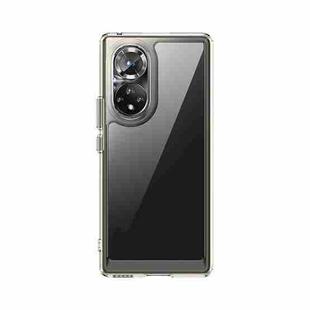 For Honor 50 Pro Colorful Series Acrylic + TPU Phone Case(Transparent Black)