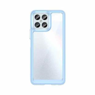 For Honor X8 Colorful Series Acrylic + TPU Phone Case(Blue)