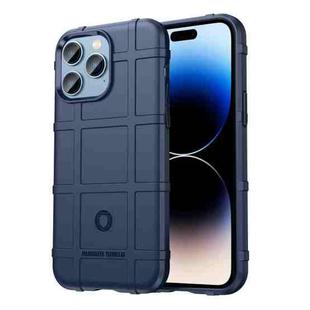 For iPhone 14 Pro Rugged Shield Full Coverage Shockproof TPU Case (Blue)