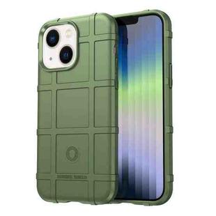 For iPhone 14 Plus Rugged Shield Full Coverage Shockproof TPU Case  (Green)