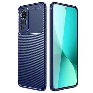 For Xiaomi 12 Lite Carbon Fiber Texture Shockproof TPU Case(Blue)