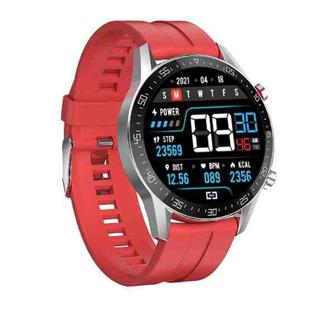 SK7Plus 1.28 inch IPS Screen Silicone Strap Smart Watch, Support Bluetooth Call/Sleep Monitoring(Red)
