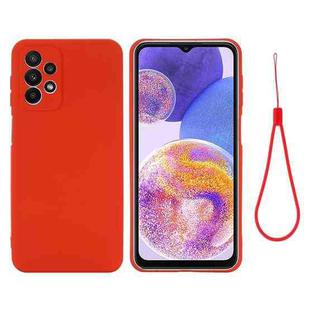 For Samsung Galaxy A23 4G / 5G Pure Color Liquid Silicone Shockproof Phone Case(Red)