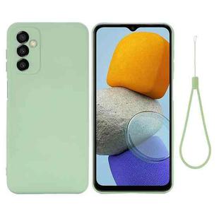 For Samsung Galaxy M23 5G Pure Color Liquid Silicone Shockproof Phone Case(Green)