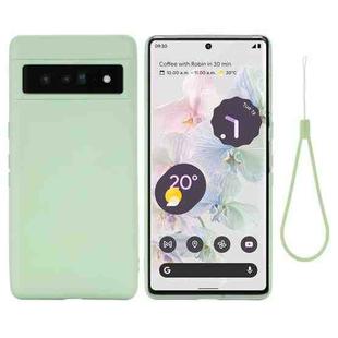 For Google Pixel 7 Pro Pure Color Liquid Silicone Shockproof Phone Case(Green)