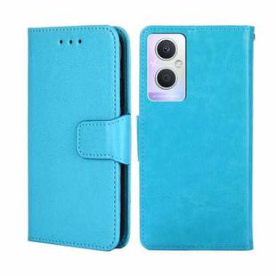 For OPPO A96 5G Crystal Texture Leather Phone Case(Sky Blue)