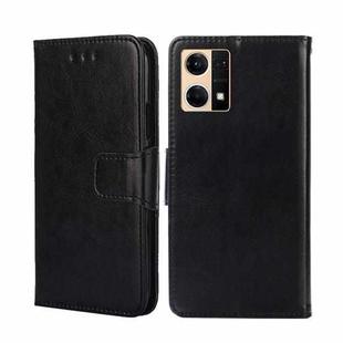 For OPPO Reno7 4G / F21 Pro 4G Crystal Texture Leather Phone Case(Black)