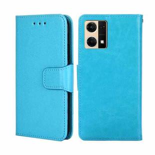 For OPPO Reno7 4G / F21 Pro 4G Crystal Texture Leather Phone Case(Blue)